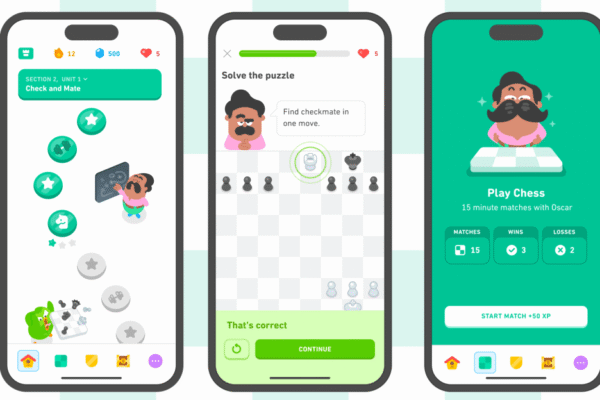 Сова Duolingo тепер буде нагадувати вам про заняття шахами