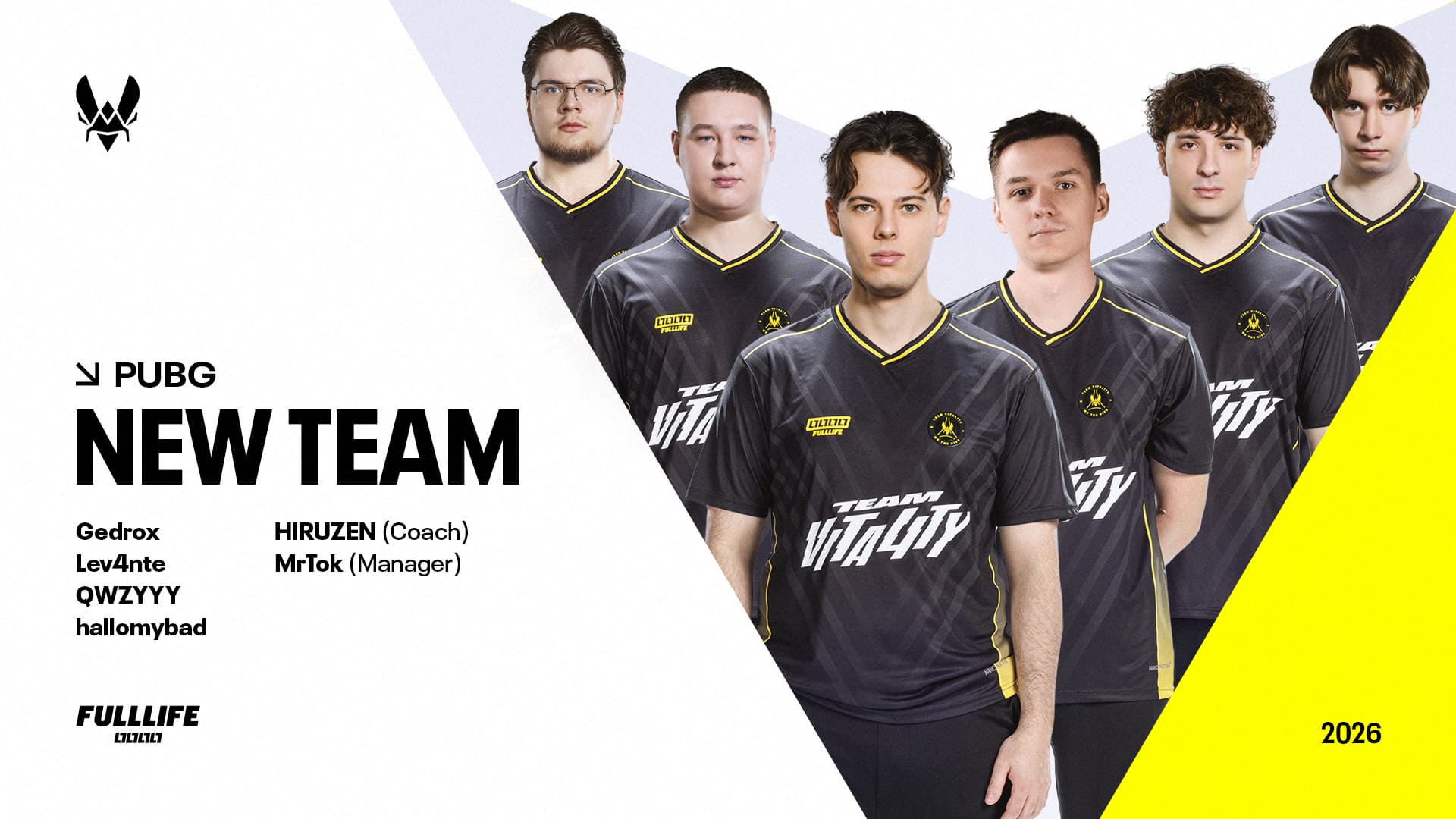 Організація Team Vitality поповнює портфоліо дисциплін командами з CrossFire, PUBG та CALL OF DUTY
